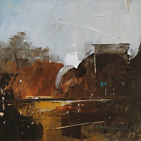 001-Etueden-Komposition-I-2019-Oel-Kt-18x18cm