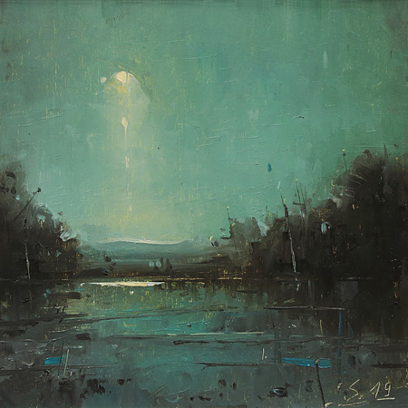 005-Etueden-Nachts-I-2019-Oel-Kt-18x18cm