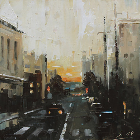 016-Etueden-Komposition-Stadt-II-2019-Oel-Kt-18x18cm