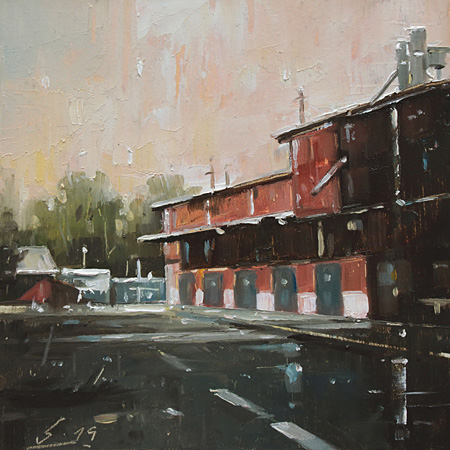 023-Etueden-Hafer-Kakao-Fabrik-I-Ks-2019-Oel-Kt-15x15cm