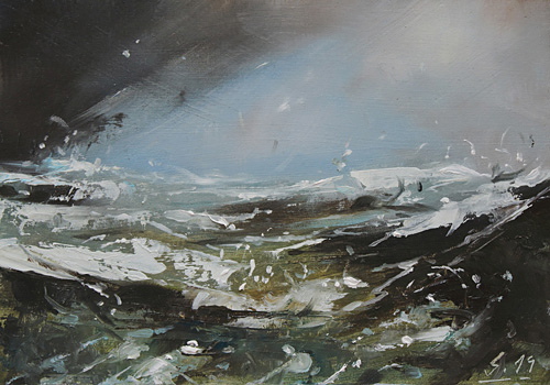 057-Etueden-Wellen-I-2019-Oel-Kt-14x20cm