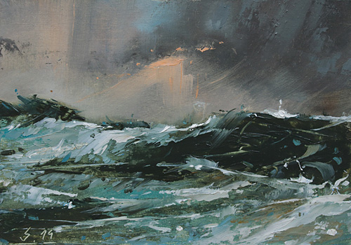 072-Etueden-Wellen-XI-2019-Oel-Kt-14x20cm