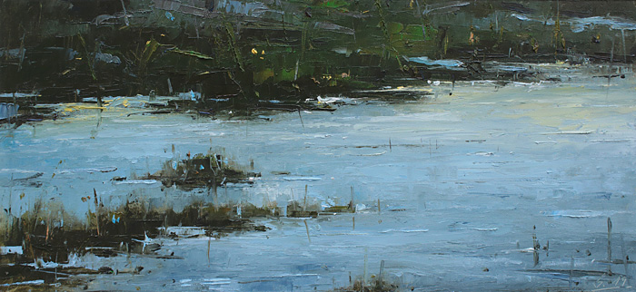 103-Etueden-Wattstueck-II-2019-Oel-Lw-23x50cm