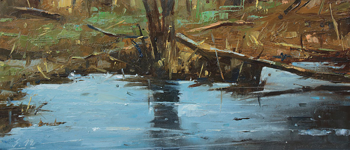 112-Etueden-Am-Bach-I-2019-Oel-Lw-Holz-15x35cm