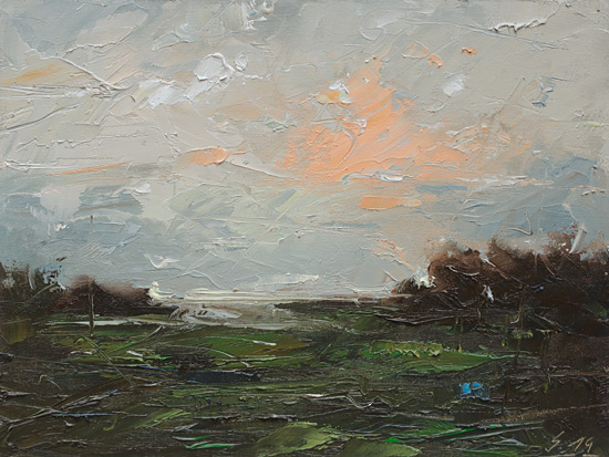 126-Etueden-Worpswede-Himmel-V-2019-Oel-Lw-Holz-18x24cm