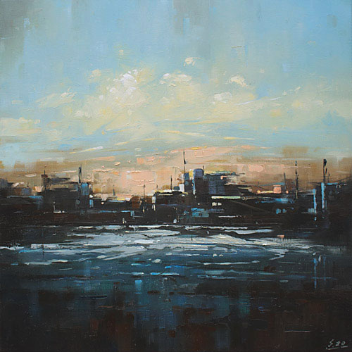 164-Etueden-Kuste-XXIII-2020-Oel-Lw-50x50cm
