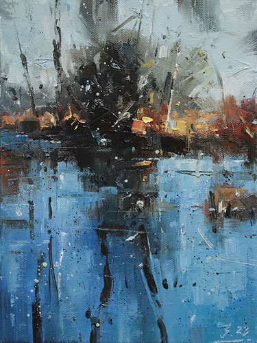 325-Etueden-Am-Wasser-I-2023-Oel-Lw-24x18cm