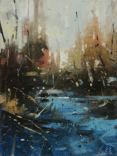 329-Etueden-Am-Wasser-V-2023-Oel-Lw-24x18cm