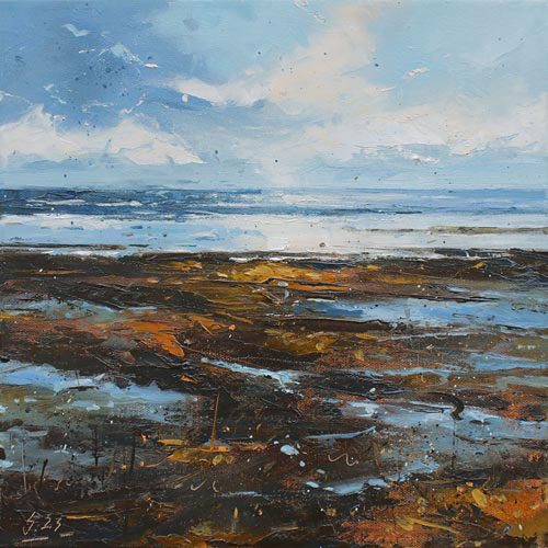 345-Etueden-Am-Wasser-XXI-2023-Oel-Lw-30x30cm