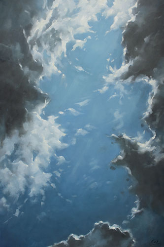 368-Etueden-Wolken-XIX-2023-Oel-Lw-90x60cm