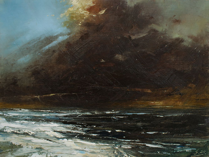 383-Etueden-Kueste-XLIII-2024-Oel-Kt-30x40cm