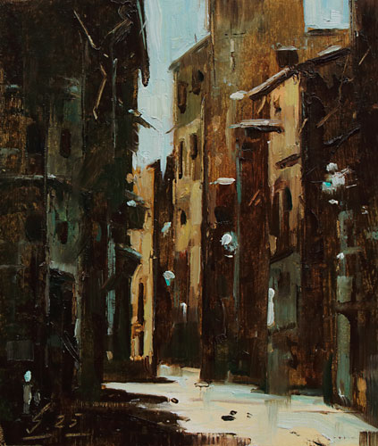 311-Stadtszenen-009-2025-Oel-Kt-13x11cm