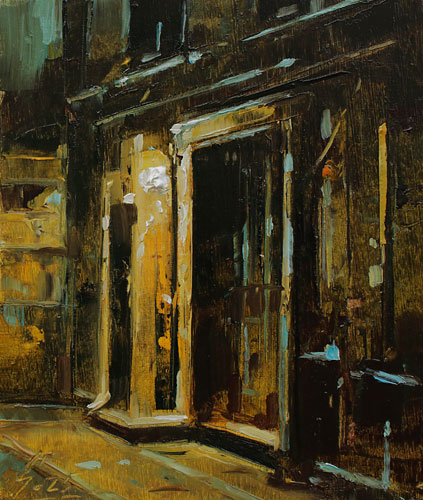 362-Stadtszenen-Wand-060-2025-Oel-Kt-13x11cm