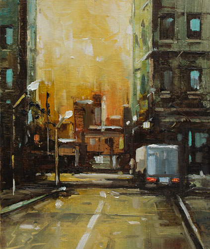 368-Stadtszenen-Wand-066-2025-Oel-Kt-13x11cm