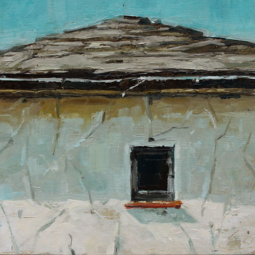 373-Stadtszenen-Wand-071-2025-Oel-Kt-13x13cm