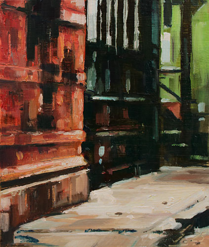 394-Stadtszenen-Wand-092-2025-Oel-Kt-13x11cm