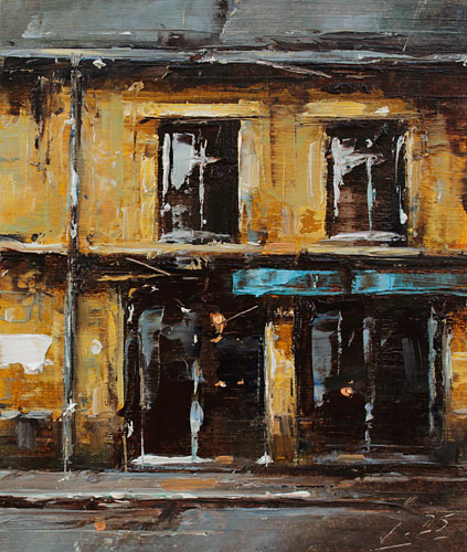 395-Stadtszenen-Wand-093-2025-Oel-Kt-13x11cm