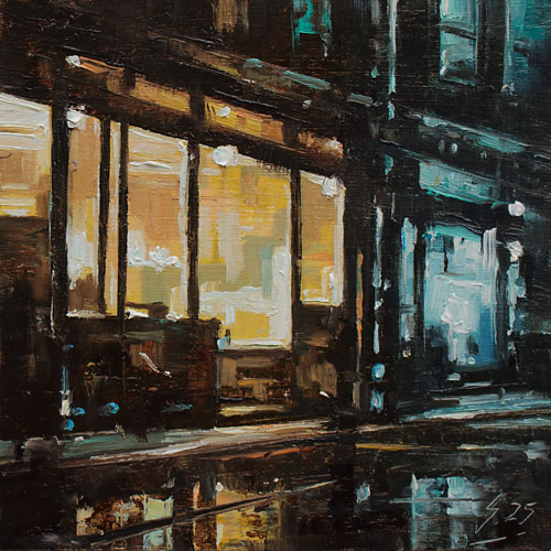 399-Stadtszenen-Wand-097-2025-Oel-Kt-13x13cm