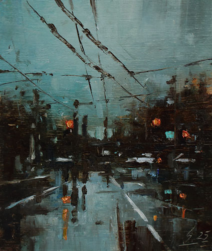 400-Stadtszenen-Wand-098-2025-Oel-Kt-13x11cm