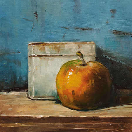 088-Dose-mit-Apfell-2025-Oel-Kt-14x14cm