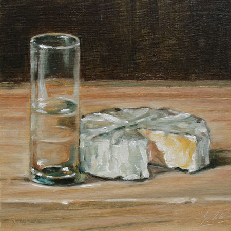 101-Schnapsglas-mit-K�se-2026-Oel-Kt-14x14cm