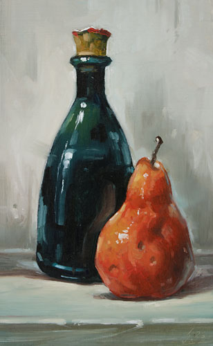 125-Flasche-mit-Birne-2026-Oel-Kt-22,5x14cm