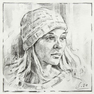 Studie-Figures-Faces-044-2021-Graphit-Kt-15x15cm