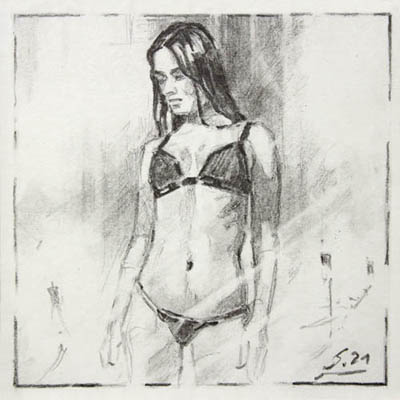 Studie-Figures-Faces-048-2021-Graphit-Kt-15x15cm