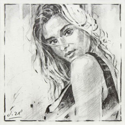 Studie-Figures-Faces-052-2021-Graphit-Kt-15x15cm